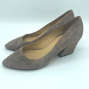 Botkier Stella Grey Suede Block Heel Size 9.5